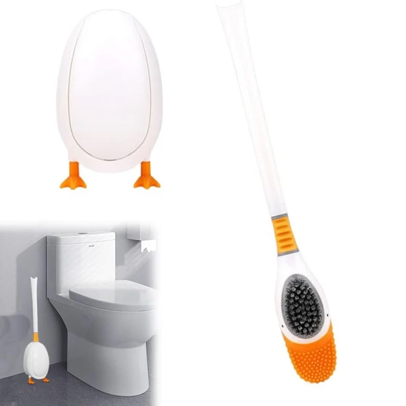 Ördek Görünümlü Tuvalet Fırçası Sevimli Tasarımıyla Hijyenik Temizlik Sağlayan Pratik Fırça - Resim 7