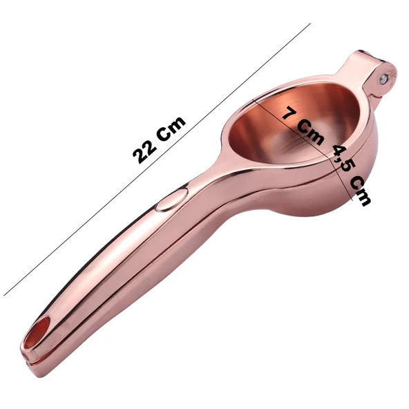 MyBru Rose Paslanmaz Çelik Limon Sıkacağı Narenciye sıkacağı (Büyük Boy) - Resim 7