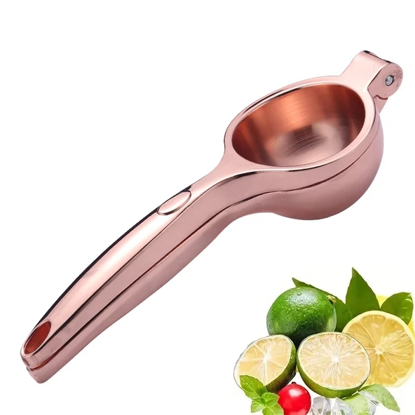 MyBru Rose Paslanmaz Çelik Limon Sıkacağı Narenciye sıkacağı (Büyük Boy) ürün görseli