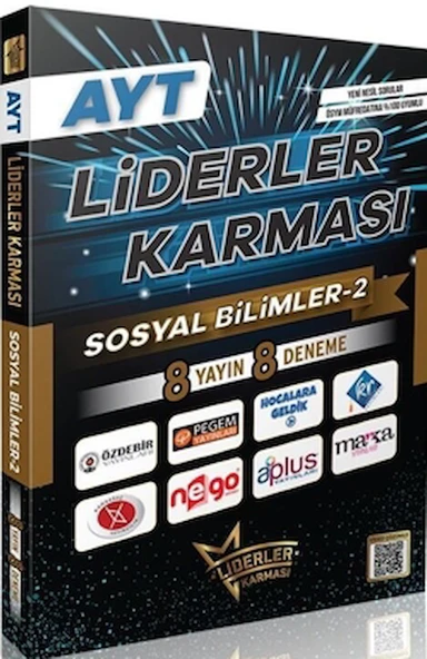 AYT Sosyal Bilimler - 2 Branş Denemeleri / Kollektif / Liderler Karması Yayınları / 9786259522722 ürün görseli