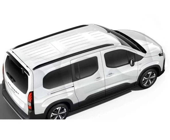 Peugeot Rifter 2019+ Uyumlu Tavana Yapışık Siyah Tavan Çıtası - Resim 2