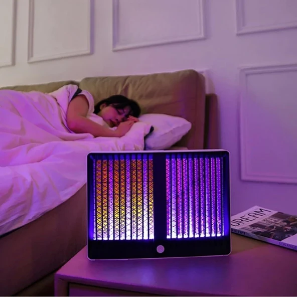 Sivrisinek Öldürücü Lamba Şarjlı Sivrisinek Kovucu Sessiz ve Güçlü Sivrisinek Tuzağı UV Işıklı Sinek Kıran WD023 - Resim 3