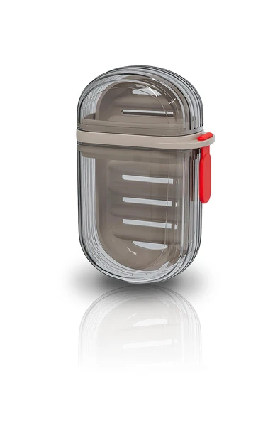 Şeffaf Kutu Şeklinde Plastik Katı Sabunluk Pratik Kullanımlı Hijyenik Banyo Sabun Kabı ürün görseli