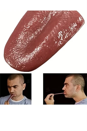 1 adet-Cadılar Bayramı Gerçekçi Dil- Esnek Prank Makyaj Malzemeleri, Parti & Sahne Aksesuarı - Resim 2