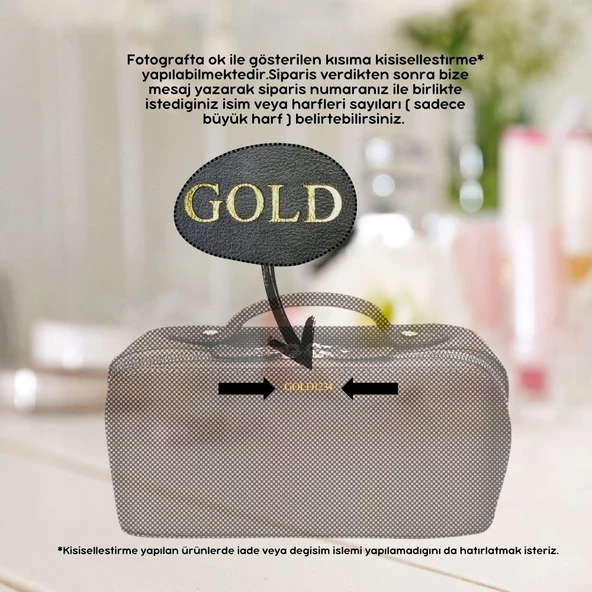 Ella Kadın Seyahat Kozmetik Bakım Makyaj Çantası Organizer Kobalt Mavi - Resim 5