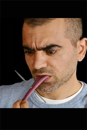 1 adet-Cadılar Bayramı Gerçekçi Dil- Esnek Prank Makyaj Malzemeleri, Parti & Sahne Aksesuarı - Resim 4