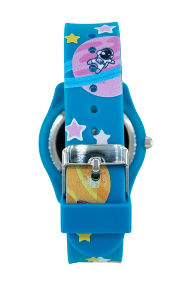 Astronot Uzay Roketi Figürlü Mavi Renk Çocuk Kol Saati ST-304407 - Resim 3