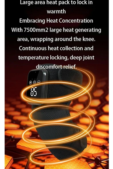 Glr ZK-2068 3D Kablosuz Diz Masaj Aleti | Isıtmalı, Titreşimli ve Akupunktur Noktalı Diz, Omuz, Dirsek Masaj Cihazı - 2