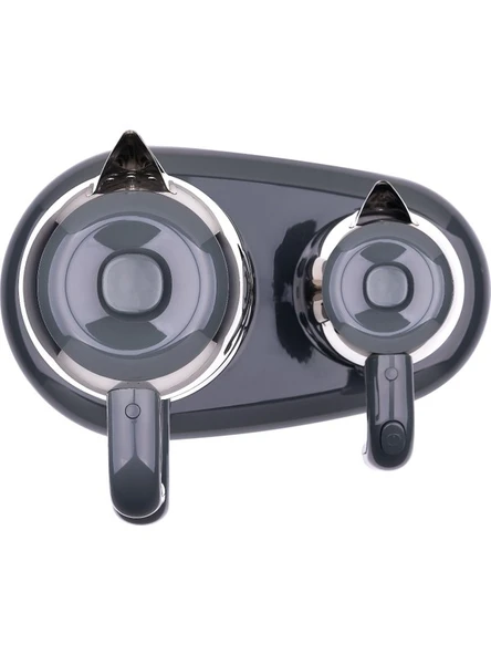 KORKMAZ A353-09 Mia Çay Kahve Makinesi Seti-ANTRASİT - 2