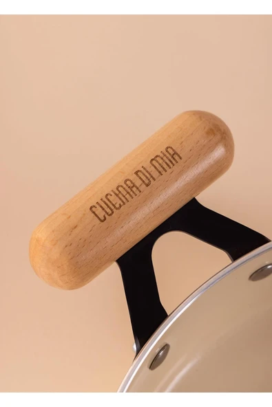 The mia cucina kapaklı sahan 18 cm seramik kaplama - Resim 5