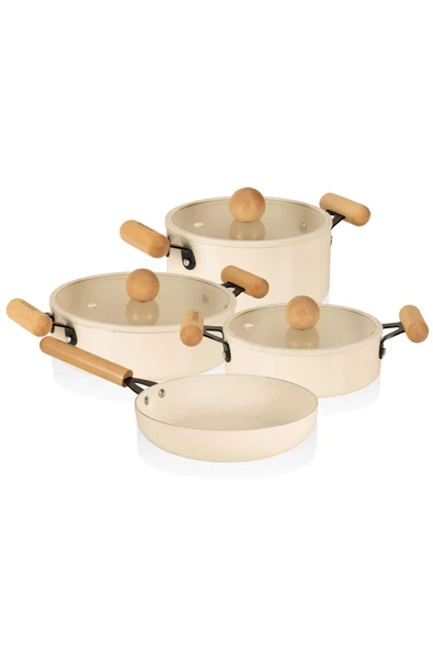 The mia cucina 7 parça tencere tava seti - indüksiyonlu ocaklara uyumlu ürün görseli