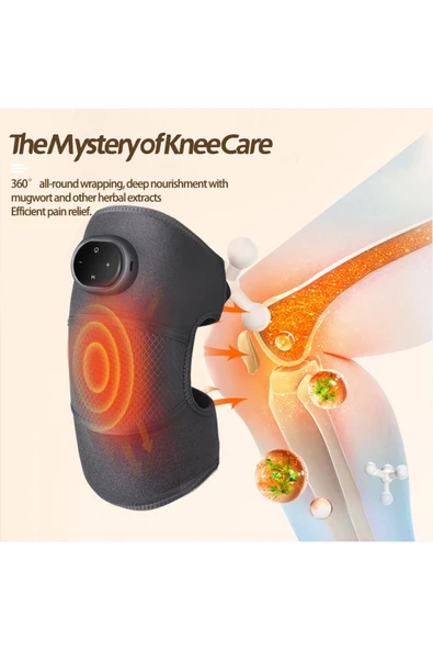 Glr D116 Diz Masaj Aleti | Isıtma, Titreşim ve Çoklu Modlu Sıcak Kompres Diz, Omuz, Dirsek Masaj Cihazı - 2