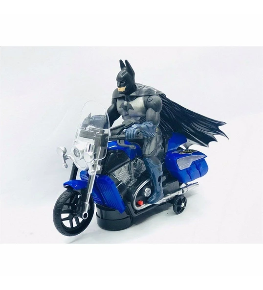 Batman Motor Işıklı Sesli Çarp Dön Oyuncak Motor Süper Kahramanlar