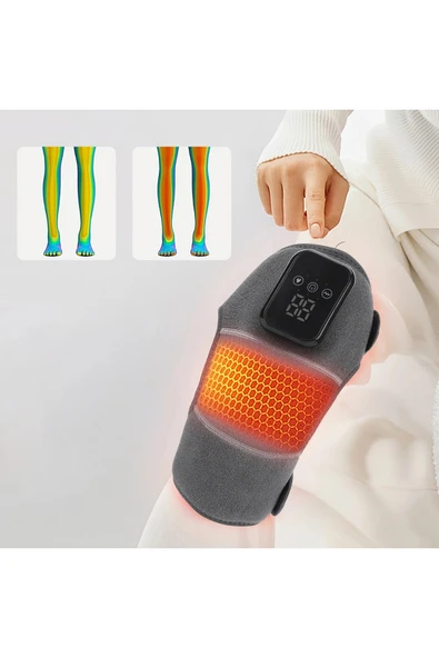 Glr ZK-2068 3D Kablosuz Diz Masaj Aleti | Isıtmalı, Titreşimli ve Akupunktur Noktalı Diz, Omuz, Dirsek Masaj Cihazı - 6