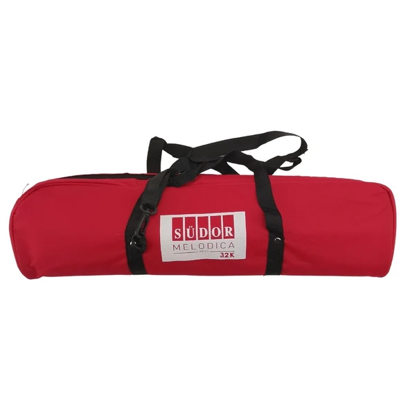 32 Tuşlu Notalı Melodika Taşıma Çantalı Südor Notalı Melodika Kırmızı - 2