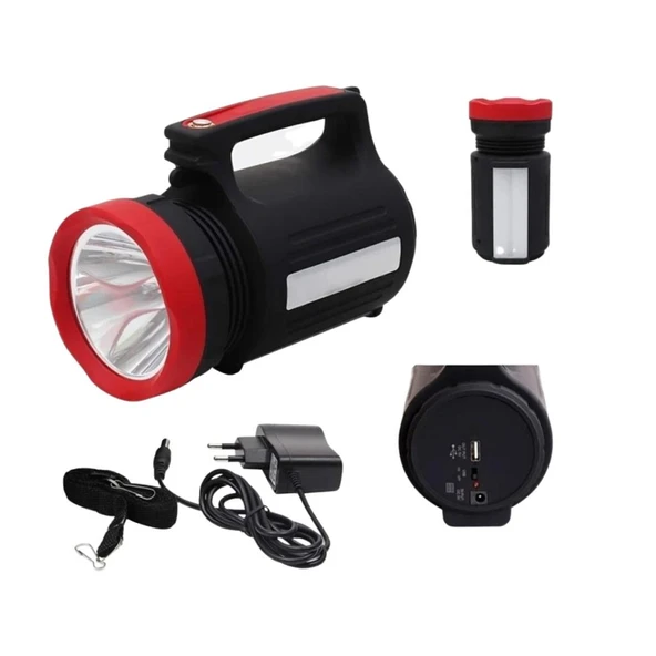 Şarj Edilebilir El Feneri - Wison - 5 Watt (Projektör)  WS-3580 - Resim 2