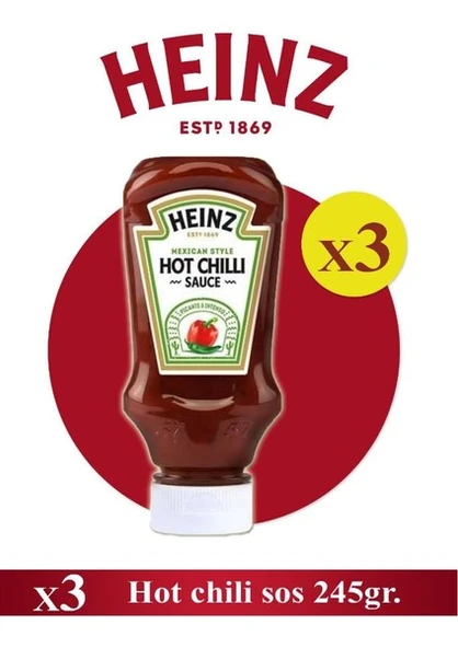 Heinz Hot Chilli Acı Sos 245 Gr x 3 Adet ürün görseli