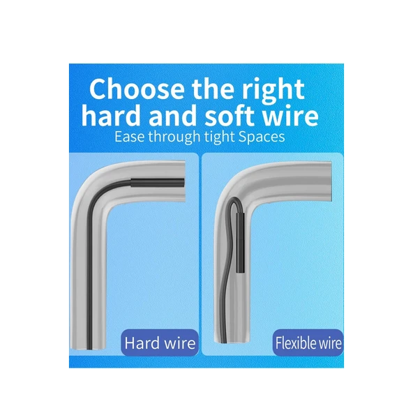 Endoskop Yılan Video Kamera İos Uyumlu Led’li 10 Metre 7 Mm Sert Kablo 2mp Full Hd - 3