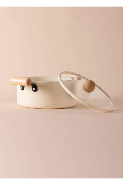 The mia cucina 4 parça kapaklı sahan ve tava seti takımı seramik kaplama - Resim 7