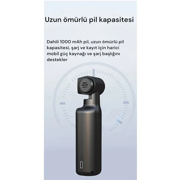 4k Ultra Hd 270° Döndürülebilir Su Geçirmez Wifi Vlog Spor Ve Aksiyon Kamerası - 6