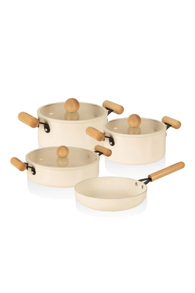 The mia cucina 7 parça tencere tava seti - indüksiyonlu ocaklara uyumlu ürün görseli