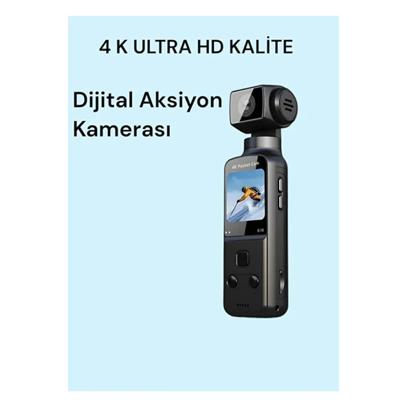 4k Ultra Hd 270° Döndürülebilir Su Geçirmez Wifi Vlog Spor Ve Aksiyon Kamerası - 4