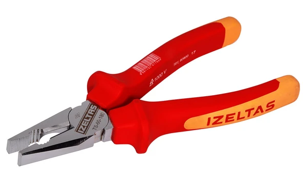 İzeltaş 1000V İzoleli Elektrikçi Kombine Pense 180mm ürün görseli