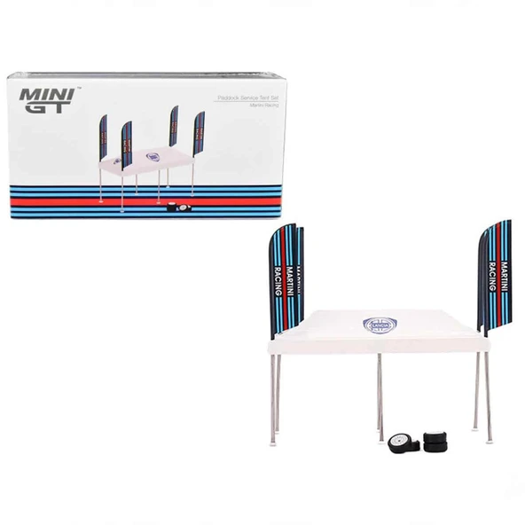 NessiWorld GT 1:64 Martini Racing Paddock Servis Çadırı Seti - Resim 2
