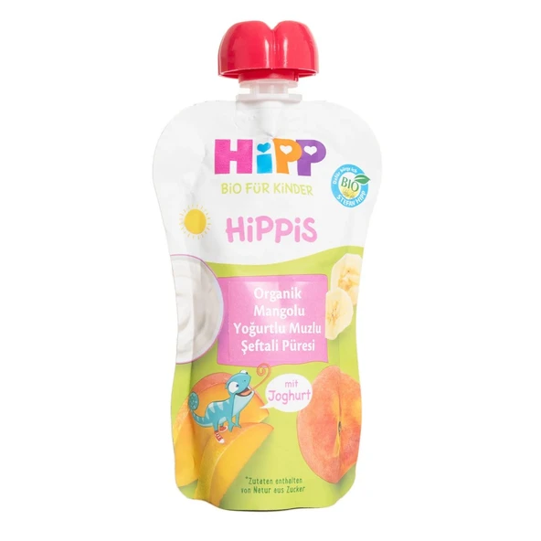 NessiWorld Organik Mangolu Yoğurtlu Muzlu Şeftali Püresi 100 Gr ürün görseli