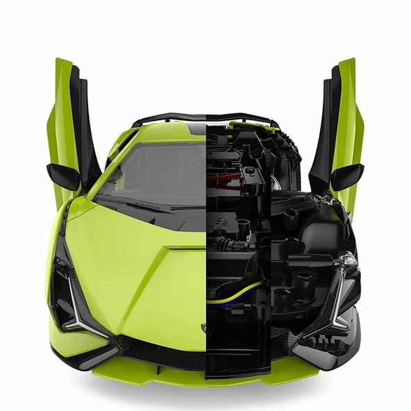 1:18 Lamborghini Sian FKP 37 Uzaktan Kumandalı Model Araç Montaj Kiti - Resim 4