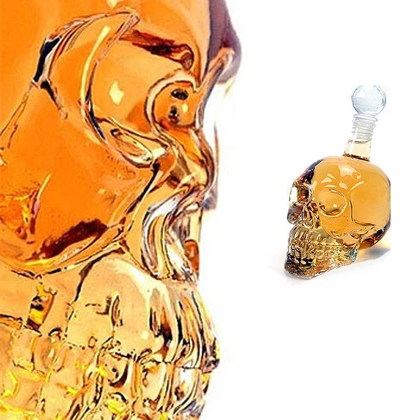 Crystal Head Kuru Kafa Cam Şişe 350 Ml ürün görseli