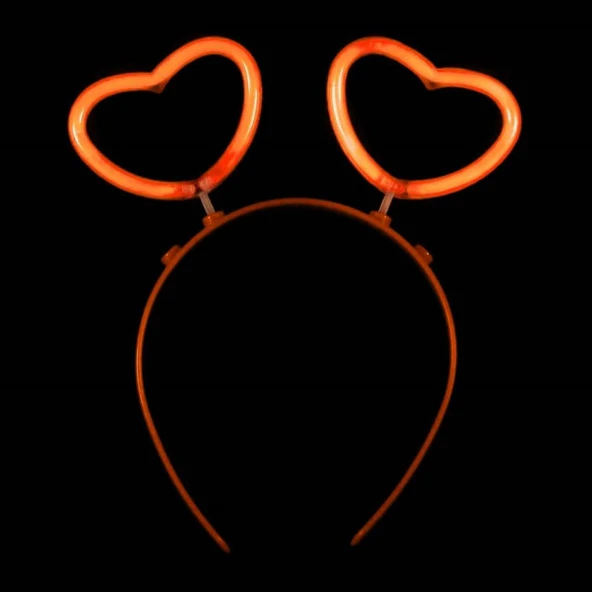 Glow Stick Karanlıkta Yanan Fosforlu Kalp Taç 12 Adet - Resim 5