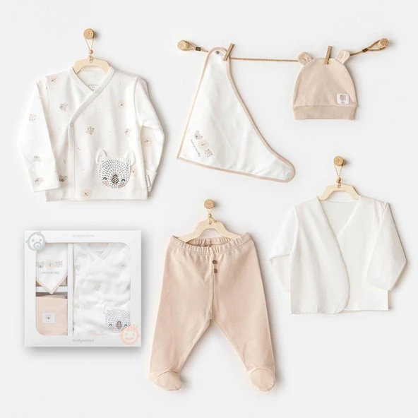 NessiWorld AC25850 Happy Animals 5'Li Hastane Çıkışı Ekru ürün görseli