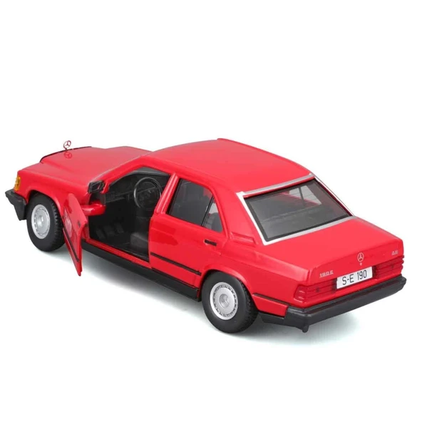 Bburago 1/24 A 1987 Mercedens Benz 190E - Resim 5