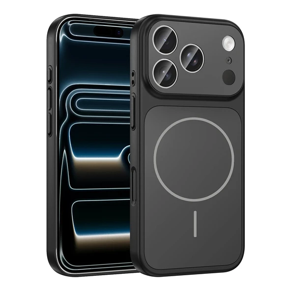 iPhone 17 Pro Max Kılıf M-Safe Şarj Özellikli Kamera Korumalı Formen Kılıf - Resim 3