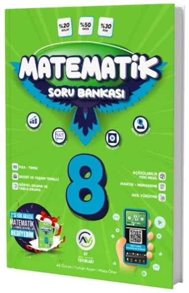 8. Sınıf Matematik Soru Bankası Av Yayınları ürün görseli