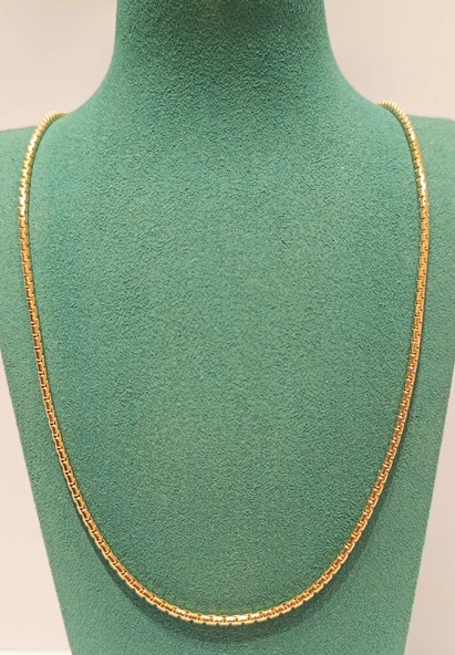 Monalisa Home Lüks Gösterişli Parlak Zincir Çelik Erkek Kolye ürün görseli 1