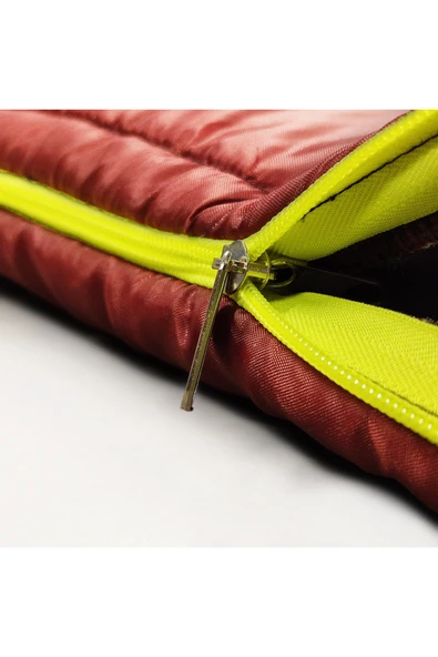 Termo Polyester Elyaf Dolgulu Uyku Tulumu-Extra koruma-Koyu Kırmızı - 4