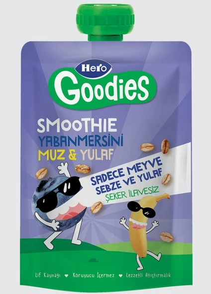 Hero Goodies Yabanmersini Muz Yulaf Havuç 100 Gr ürün görseli