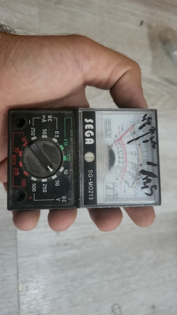 Analog multimetre kablosu yok ikinci el - Resim 2