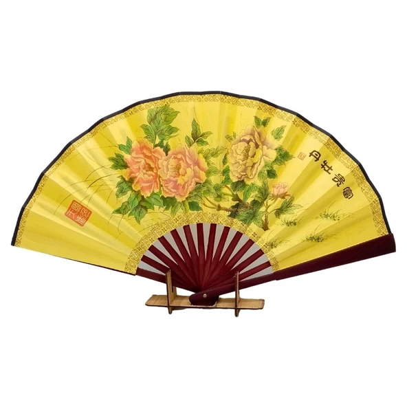 Çin Bambu Keten Kumaş Yelpaze Orta Çanta Boy No.8 ürün görseli