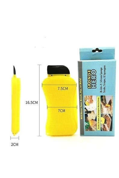 Çok Fonksiyonlu Deterjan Hazneli Pratik Bulaşık Yıkama Fırçası - 7