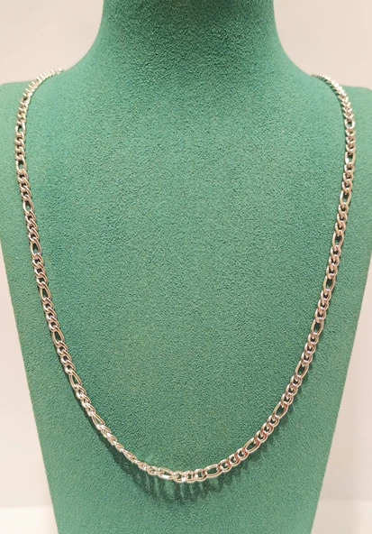 Monalisa Home Lüks Gösterişli Parlak Zincir Çelik Erkek Kolye ürün görseli 1