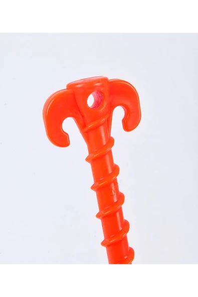 İntercamp 6' li 24 cm Çadır Kazığı, Çakma Kazığı, Çadır Sabitleme Kazığı, Kancalı Kazık, Plastik - Resim 2
