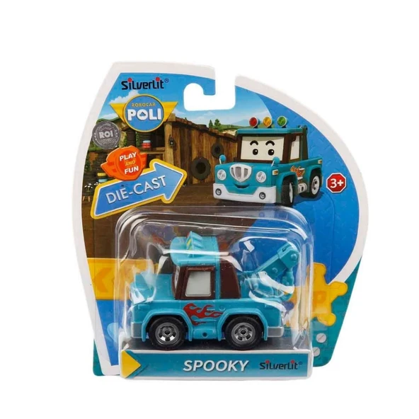 Robocar Poli Metal Araç Karakter Figür Spooky - Resim 2