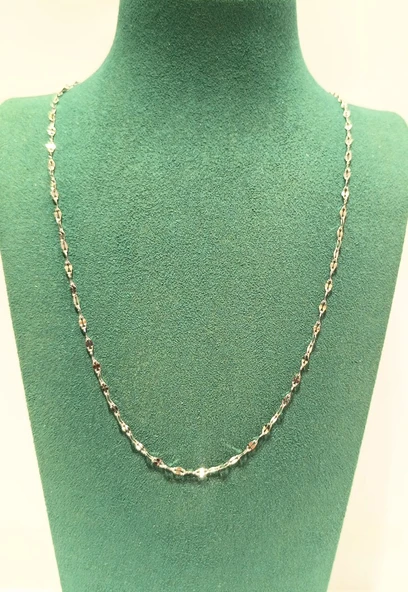 Monalisa Home Lüks Gösterişli Parlak Zincir Çelik Erkek Kolye ürün görseli 1