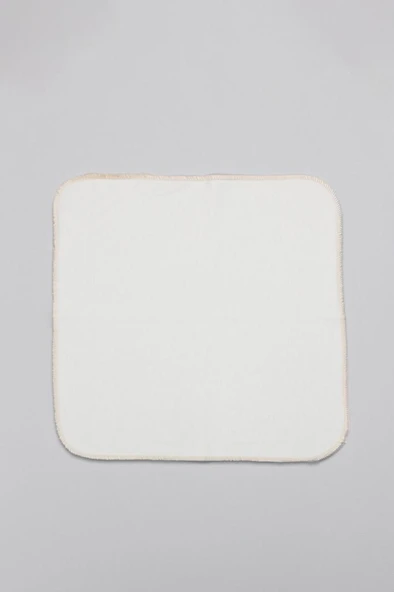 NessiWorld Organik 28x28 10'Lu Penye Mendil 90101 Ekru - Resim 4