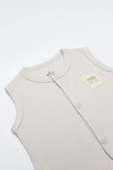 NessiWorld Modal Flying Balloons Bebek Yelek BS18110 Bej - Resim 3