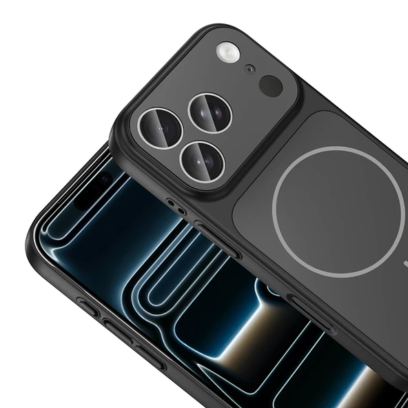 iPhone 17 Pro Kılıf M-Safe Şarj Özellikli Kamera Korumalı Formen Kılıf - Resim 9