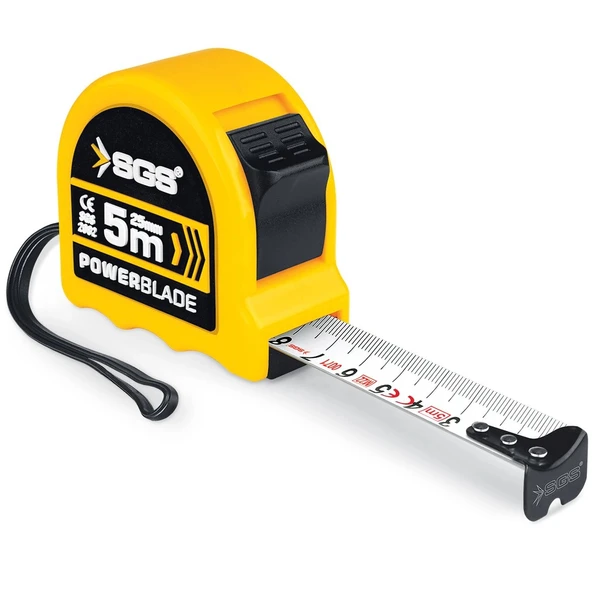 SGS ŞERİT METRE 5 mt 19mm (ÇİFT STOP) SGS2081 ürün görseli 1